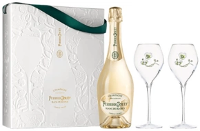 Champagne Perrier Jouet Blanc de Blancs
<br />Geschenkspackung mit 2 Gläsern