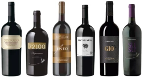 Degustationsset Cantine Risveglio: Simposio, 72100 Selezione speciale, ENEO, Pecoranera, GIO 15°, Susu`Susumaniello