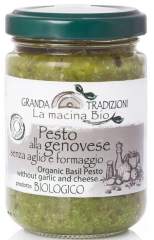 Pesto alla Genovese, Basilikum Pesto
<br />Granda Tradizione La macina Bio, 130 g